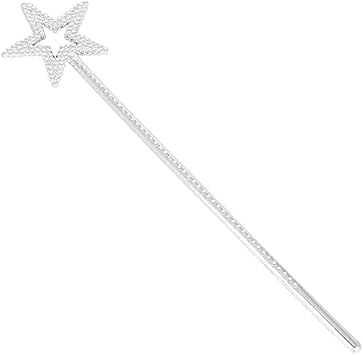 Angel Wand Star Wand 13 Inches Silver Fairy Princess