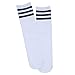 Dxhycc 3 Pairs Kids Soccer Socks Stripes Knee High Tube Socks School Cotton Uniform Sports Socks for Toddler Girls and Boys