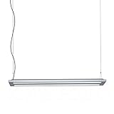 belux termostato Compatibile 110 V. Belux Flat-38 - Lampadario a sospensione, in alluminio, 2 posizioni sulla testa della lampada