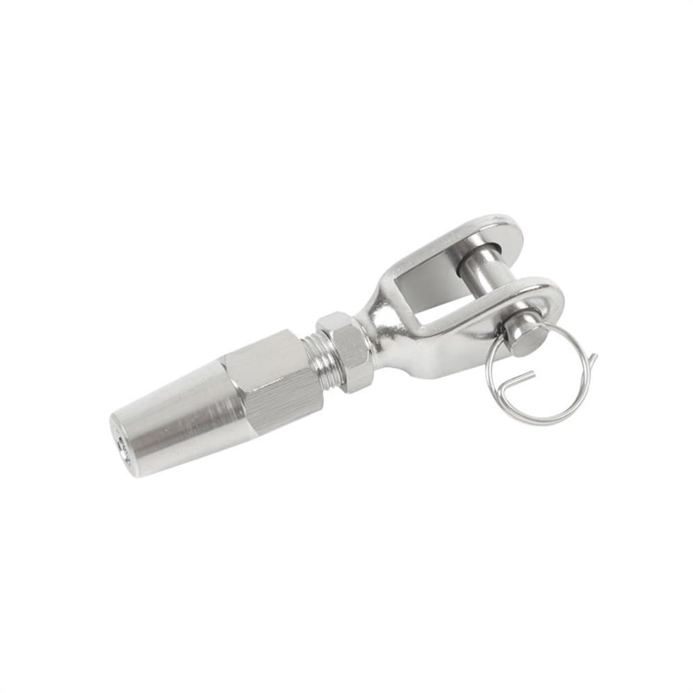 Serre Cable Acier Câble Métallique En Acier Inoxydable 3/4/5/6mm, 1 Pièce, Fourchette Sans Swageless/câble Terminal À Mâchoire(For 8mm wire rope)