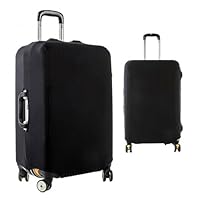 Rapidbok Kofferhülle Luggage Cover-Hochwertige Gepäckabdeckung-Koffer Schutzhülle Elastisch, Wiederverwendbar Schwarz (M: 22-24 Zoll) - Für den stilvollen Reisenden