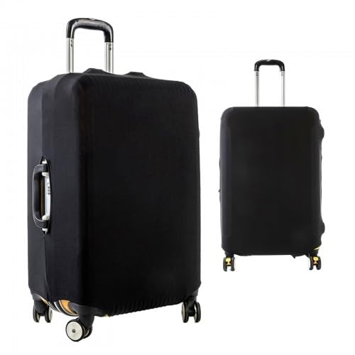 Rapidbok Kofferhülle Luggage Cover-Hochwertige Gepäckabdeckung-Koffer Schutzhülle Elastisch, Wiederverwendbar Schwarz (M: 22-24 Zoll) - Für den stilvollen Reisenden