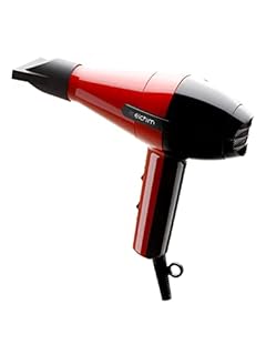 Phon per capelli Elchim 2001 HP Rosso&Nero | Asciugacapelli Professionale | Due Velocità | Cinque temperature | Motore di Lunga Durata | Per Capelli Morbidi e Setosi |1700-2000W 220-240V