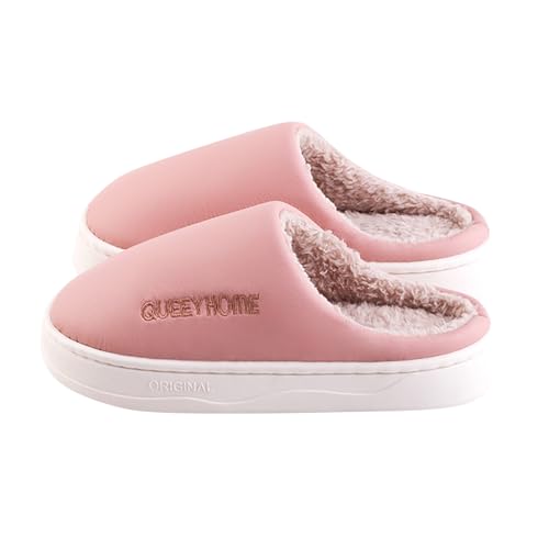 SHOBDW Pantuflas Casa de Peluche Unisex Zapatillas Cmodas y Suaves Calientes Invierno Zapatos Antideslizante Ligero Interior y Exteriores Slippers con Plantilla de Nube