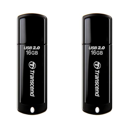 Transcend 16GB JetFlash 350 USB 2.0 USB Stick TS16GJF350 (Pack of 2)