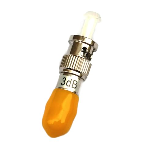 Atenuador de fibra ST UPC macho para fêmea 3dB FTTH SM modo único simples (fêmea para macho, 3dB)