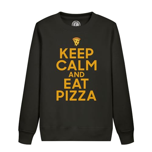 Sweat enfant Keep Calm Pizza idéal pour les journées d'école et les week-ends