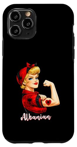 Proud Strong Albanian Girl Woman Girlfriend Albania Flag �X�}�z�P�[�X iPhone 11 Pro �p