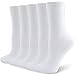 Wamicu Socken Damen 5 Paar, Dünne Tennissocken Damen Sportsocken Baumwollsocken Laufsocken Wandersocken Atmungsaktive Strümpfe, EU 39-42 (Weiß)