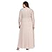 Alex Evenings Women's Plus Size Stretch Lace Bodice Mock One Piece Gown, Shell Pink, 24W