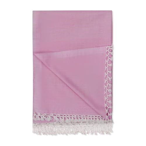 Image of Bhagalpuri Soft Dull Cotton Single Chadar | Single Thread Lightweight Odhne Wali Chadar | Top Sheet for Sleeping Summer (Pink)