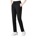 [FLYGAGA] ズボンレディース 冷感パンツ アイスシルクパンツ ストレッ接触冷感パンツ 涼しい スラックスカジュアルズボン 薄手 夏用ズボン春 秋
