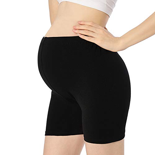 QingWan - Cotton Maternity Shorts for Under Dresses - Pregnancy Short Leggings for Women - Best Deal on Amazon