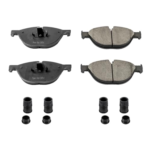 Image of PowerStop Front Brake Pads for BMW 528i 2013 |535i 2011-12 |535i GT 2010-17 |535i GT xDrive 2011-17 |550i 2011-16 |BMW 550i GT 2010-15 - Z17 Ceramic Brake Pads with Installation Hardware, 17-1409