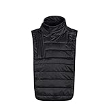 Polaina de cuello de invierno, calentador de pecho – Polaina de cuello de invierno resistente al viento, calentador térmico de cuello, cubre-cuello largo de fibra de poliéster, calentador de pecho