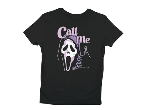 Call ME T-Shirt - Ghostface - Halloween - Unisex - 100% Cotton - Available in Sizes S to 5XL Black