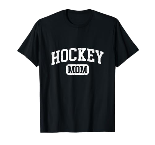 Hockey Mom Funny Lettering Style Mothers Day Mama T-Shirt