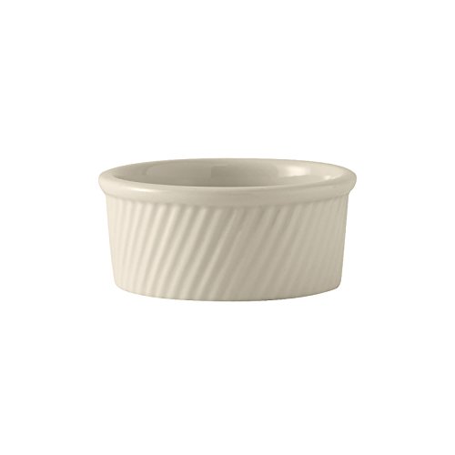 Tuxton BEX-1604 13.5 Oz. Round Swirl Souffle - 12 / CS