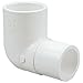 NIBCO 409 Series PVC Pipe Fitting, 90 Degree Elbow, Schedule 40, 3/4" Slip x Spigot