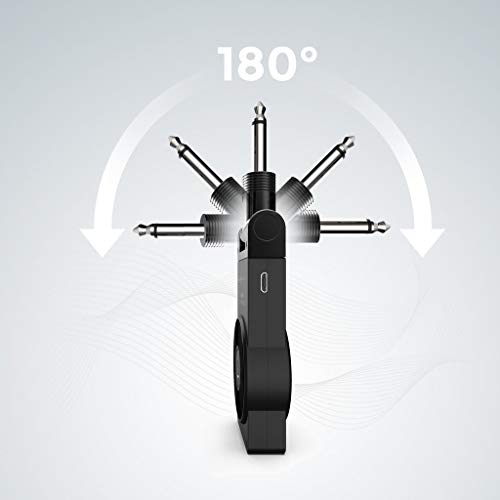 Getaria Wireless Guitar System Rechargeable Digital Transmitter Receiver for Electric Guitar Bass