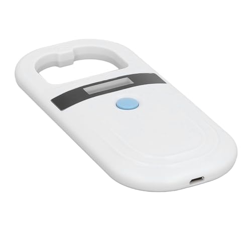 Pissente Animal Tag Reader, Portable 134.2KHz 128 Records Data Storage Animal Chip Scanner for Pet Livestock Wildlife 5V