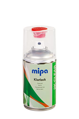 Mipa 2K Clearcoat Spray Set with Hardener (250ML) - High-Gloss Acrylic Topcoat for Professional Automotive Refinishing