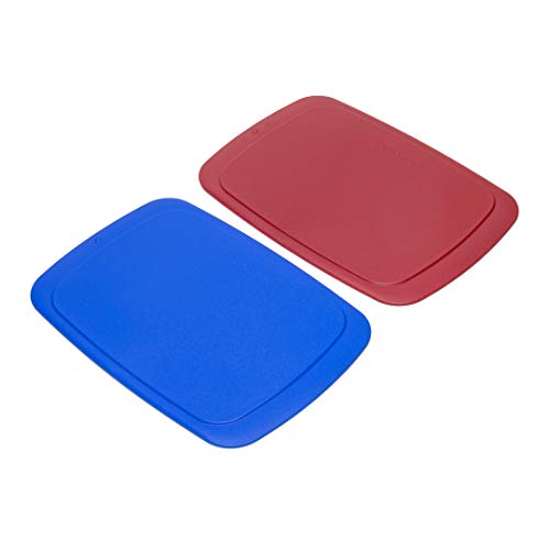 Tupperware Cutting Board Set, 15Cm, Set Of 2, Maroon/Blue