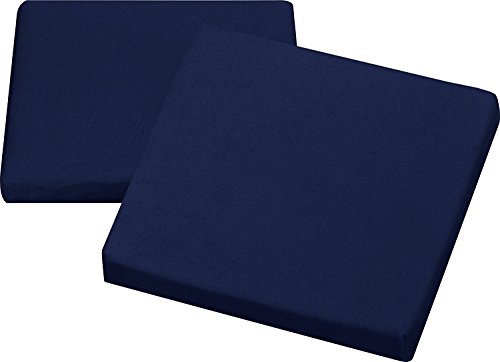 2個セット ottostyle.jp 高低反発コンビ座布団 幅40cmx 厚さ5cm 【ネイビー】クッション イス 椅子用 かわいい おしゃれ スクエア 四角（Amazon）