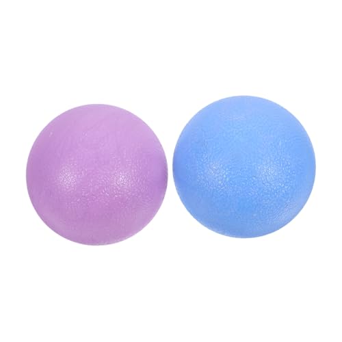 FRCOLOR Mini Exercise Ball 2 Pack Myofascial Small Pilates/Yoga Ball for Foot Arch Back Neck Deep Tissue Massage Therapy for Fitness Home Gym