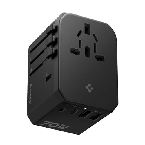 Spigen 70W Universal Travel Adapter, International AC Plug Adapte...
