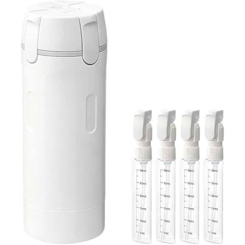 Cleanvo 4 In 1 Reisespender 2026 Cleanvo 4-In-1 Reise- & Gym-Spender Auslaufsichere Behälter in Reisegröße tragbar für Shampoo-Lotion-Conditioner (weiß)