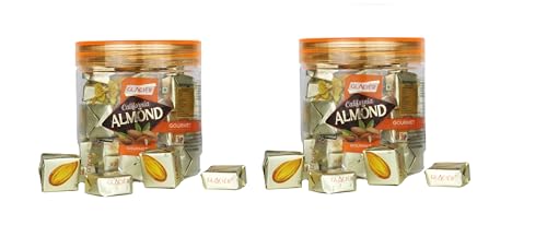 Glacier California Almond Gourmet Toffee | Soft and Tasty Real California Almond Flavour Toffees | California Almond Toffee | Healthy & Tasty Toffees | Gift | Pack of 2/40 pcsx2/ 250gmsx2
