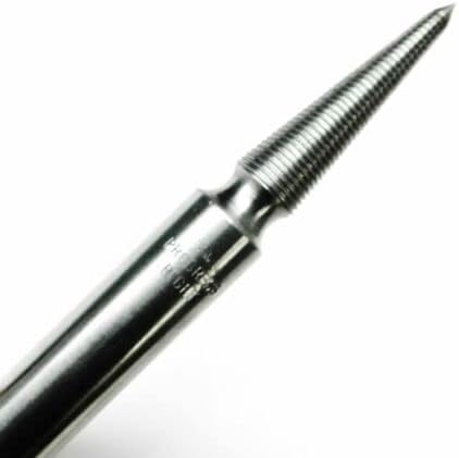 Miniatura 4 de Husillo de 38 pulgadas Orificio para eje de motor de torno Baldor de 6 pulgadas de largo agarre de fricción a mano derecha cónica roscada