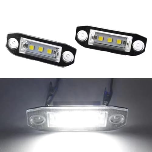 Luz de matrícula para coche Volvo V50 S80 XC90 bombillas traseras homologadas 2 piezas 2