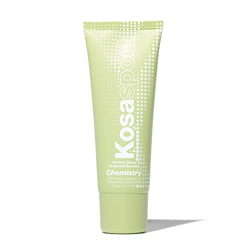 Kosas Chemistry Deodorant - Aluminium and Baking Soda Free + BO-Fighting AHA Serum that Exfoliates, Softens, and Nourishes the Skin, (Serene Clean)