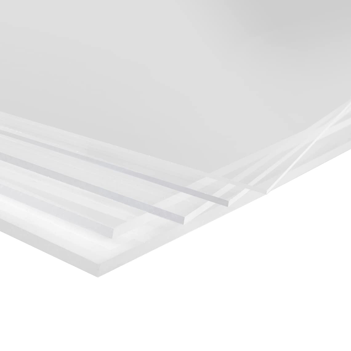 Plaque acrylique 55 x 50 cm (550 x 500 mm – 3 mm) taille et épaisseur au choix - résistant aux UV - verre en plastique | transparent | DIY Projets | remplacement de verre