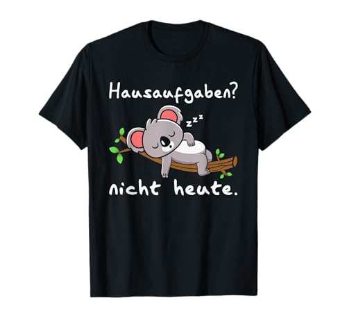 Koala Tshirt Geschenke Junge Mädchen Schüler Müder Koala T-Shirt