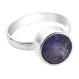 Plata de ley 925 con sello: este hermoso anillo está hecho de la mejor plata de ley con sello de metal 925. La plata de ley 925 está hecha de 92,5% plata y 7,5% cobre. El cobre se añade para estabilizar la plata, de modo que puede mantener su hermosa forma.