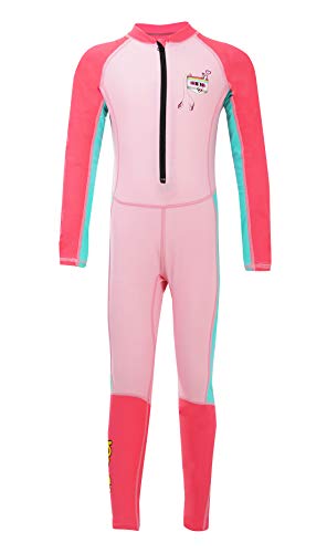 Happy Cherry Girls Swim Bodysuit Comfortable Soft Lycra Splice Long Sleeve Scuba Diving