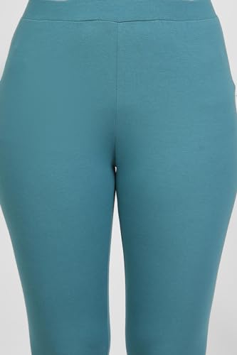 Image of W for Woman Skinny Fit Blue Cotton Tight