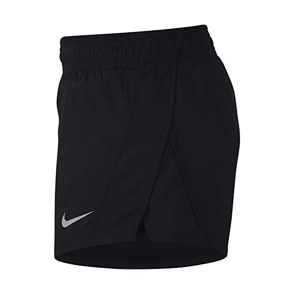 Nike-Womens-Dry-10K-Running-Shorts NIKE Women's 10K Running Shorts, Black/Black/Black/Wolf Grey, X-Large