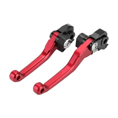 Manetas de freno y embrague HONDA CRF450R mecanizadas en aluminio para pit bike color rojo