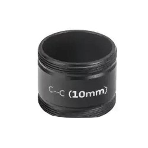 Microscope All Metal Male to Male Ring Adapter Tube Extension Clasp Camera C-Mount Thread RMS M25 M26 M28 Fit for Metallographic Microscope(C-C)