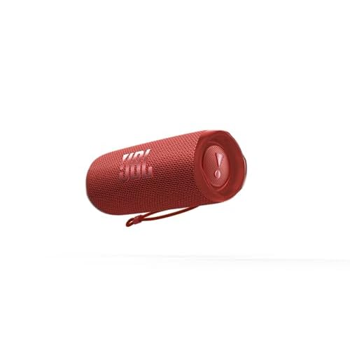 JBL Flip 6 – Portable Bluetooth Speaker, powerful sound and deep bass, IPX7 waterproof, 12 hours of playtime, JBL PartyBoost for multiple speaker pairing for home, outdoor and travel (Red)