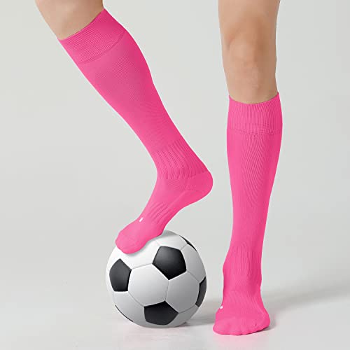 Image of CS CELERSPORT 2 /3 Pack Soccer Softball Baseball Socks for Youth Kids Adult Multi-Sport Compression Knee High Socks
