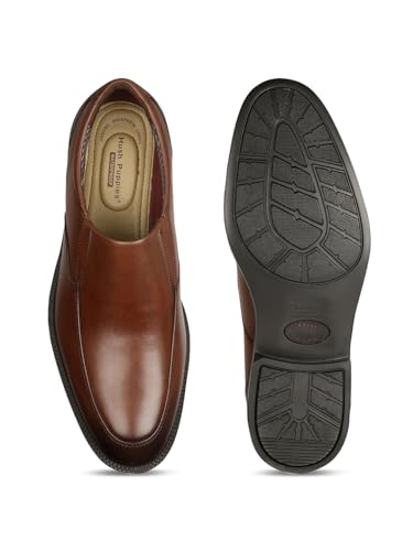 Image of Hush Puppies Men's Slip-on Formal Shoes - Brown (6 UK) (8544850)