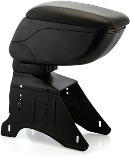 Universel Accoudoir Central de Voiture Console Compartiment de Rangement et Repose-bras Couvercle Coulissant en Cuir Synthétique