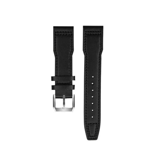 [���g ��-��] 20 21 �~�����[�g���|���g�K�����U�[�X�g���b�v Iwc �p�C���b�g���̉��q���܎��v Iw327004/Iw377714 Mark16/17/18 �����Y�X�g���b�v���U�[�u���X���b�g�ƌ݊�������(A Black Silver,20mm)