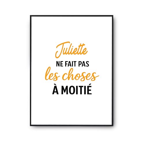 Poster Juliette ne fait pas les choses à moitié cadeau