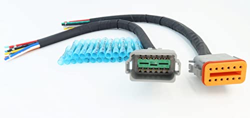 Câble connecteur DT 12 broches pour réparer faisceau électrique 30cm